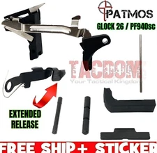 PATMOS AUTHENTIC Lower parts LPK fr GL0CK 26 GEN 3 Extend slide release kit 9mm