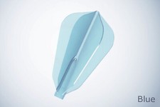 Cosmo Darts Fit Flight AIR Dart Flights - F Shape Fantail Blue