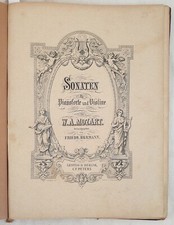 Sonaten Mozart Haydn Drei Sonaten Beethoven Schubert Klavier Geige 1900