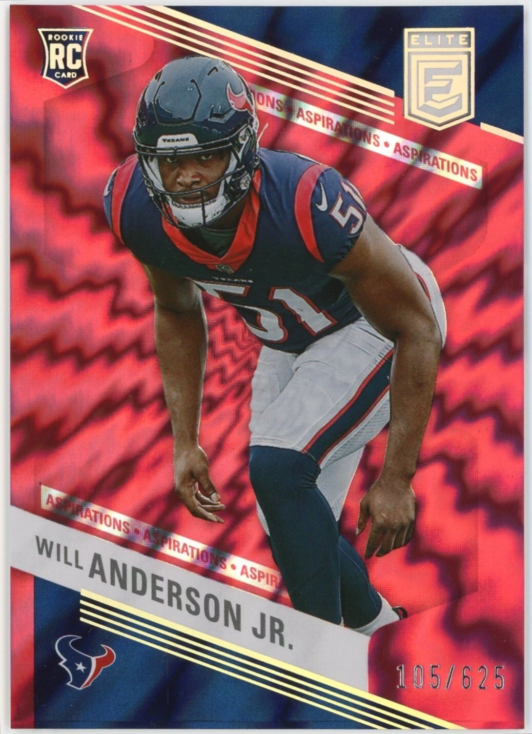 2023 Elite Aspirations Shimmer #196 Will Anderson Jr /625! *PWE*