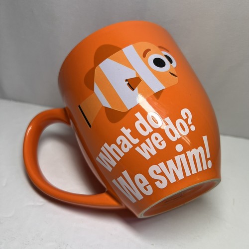 DISNEY FINDING NEMO COFFEE TEA HOT COLD DRINK MUG WHAT DO WE DO? WE SWIM! 16 OZ - Picture 2 of 6