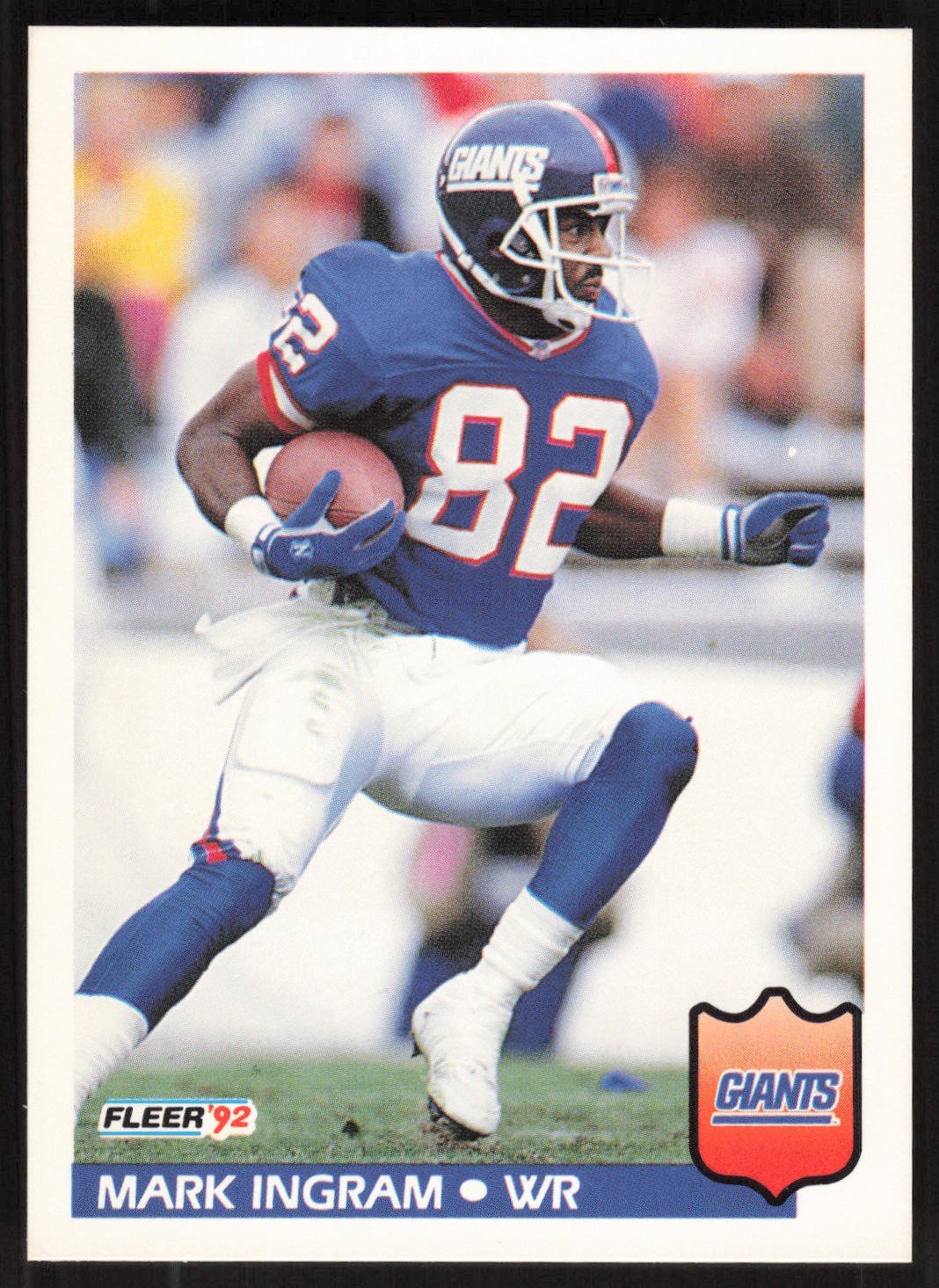 Mark Ingram, 1992 Fleer, #294, New York Giants,