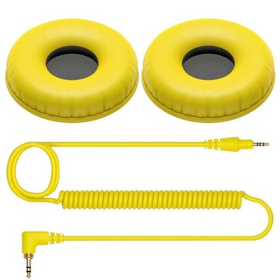Pioneer DJ HC-CP08-Y Yellow Replacement Pads Accessories for HDJ-CUE1 Headphones
