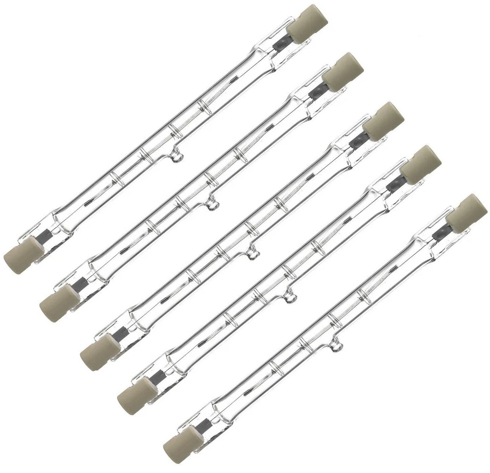 5 PACK R7s  Linear Tungsten Halogen Light Bulbs Tube Floodlight Lamp  Warm White - Image 2 of 2