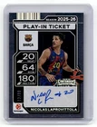 2025-26 Contenders EuroLeague - Nicolas Laprovittola FC Barcelona AUTOGRAPH / 99