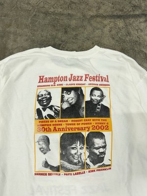 2002 Vtg Hampton Jazz Festival Tee Size XL Kirk Franklin Patti Labelle BB King