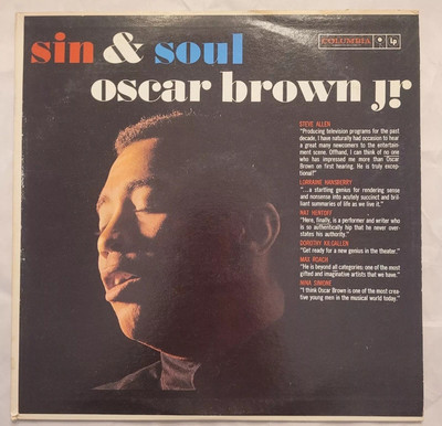 HEAR Oscar Brown, Jr. Sin & Soul Columbia CL 1577 Mono VG+++ 1E/1D Dat Dere LP