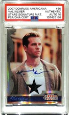 2007 Donruss Americana VAL KILMER Signed Card #56 Auto Graded PSA 10 Slabbed