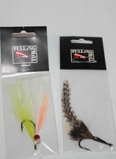 2 FULLING MILL PIKE FLIES MEGA CLOUSER & COCKROACH SEALED IN PACKS
