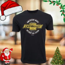 Vintage Detroit Car Graphic T-Shirt Motor City Classic Auto Fan Tee Unisex S-5XL