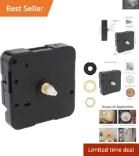 DIY Clock Parts - Elegant 12mm Quartz Movement with Silent Operation for Repairs