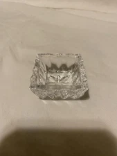 Bavarian Princess House 24% L ead Crystal Salt Cellar Square