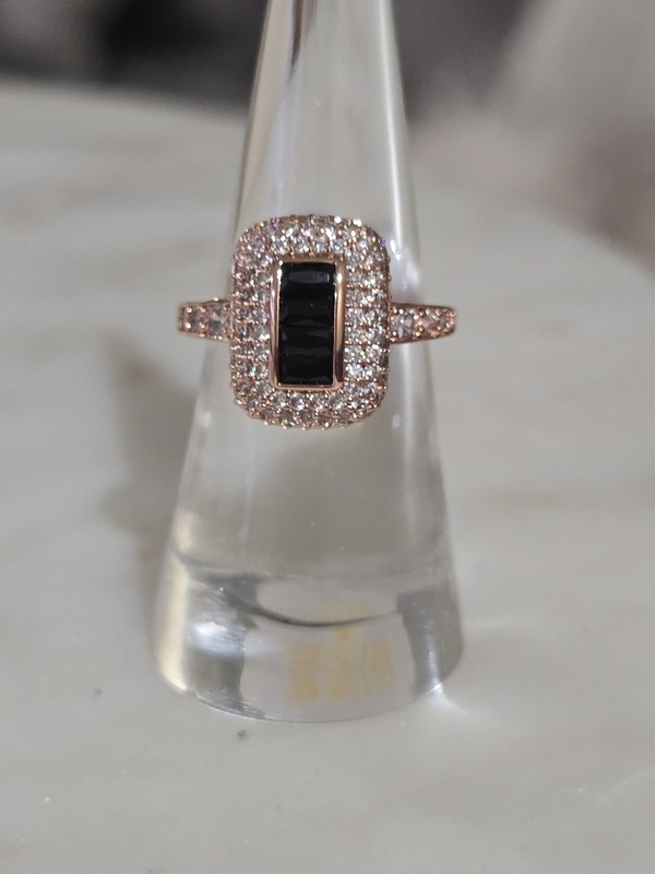 Bomb Party OG Ring Size 7 "Enchant My Dreams" RG30977 BORG Black Onyx Rose Gold 