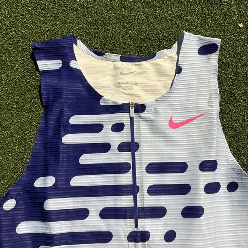 Nike Pro Elite Team blau Speedsuit pink Swoosh Herren Größe Small DR4848-455 - Bild 2 von 8