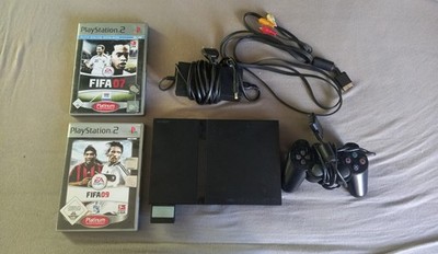 PlayStation 2 Slim Set   Konsole & 2 Spiele