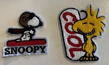 Set of 2 - Extra Large Peanuts Snoopy Patch  **Sew On ONLY