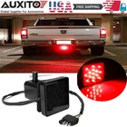 2 inch Trailer Truck Hitch Towing Receiver Cover Smoked Lens 15 LED Brake Light