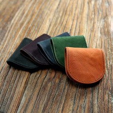 Vintage Mini Handmade Genuine Leather Coin Purse-Top Grain Wallet for Men Women