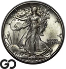 1939-D Walking Liberty Half Dollar, Great Strike, Tough This Nice, Gem BU++