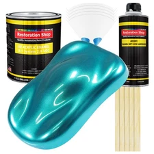 Restoration Shop Aquamarine Firemist Acrylic Enamel Gallon Kit, Auto Paint