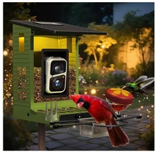 Rayki Metal Solar Powered Smart Bird Feeder Brand New In Box Free Shipping