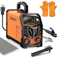 Stick Welder, 250Amp ARC Welding Machine with Large LED Display, Dual Voltage...