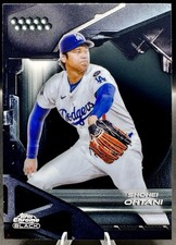 2026 Topps Chrome Black Shohei Ohtani Dodgers MLB Baseball Card No. 1 Base