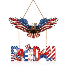 250 Anniversary Door Sign Patriotic Wall Decor Signs 250th Anniversary USA Me...