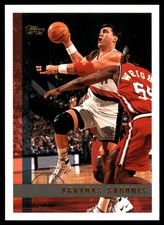 Arvydas Sabonis 1997-98 Topps #41 Trail Blazers NBA READ FREE SHIP AutographDen