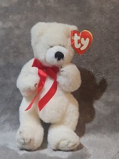 VTG 1993 TY AMORE BEANIE BABY WHITE BEAR "THE ATTIC TREASURE COLLECTION"