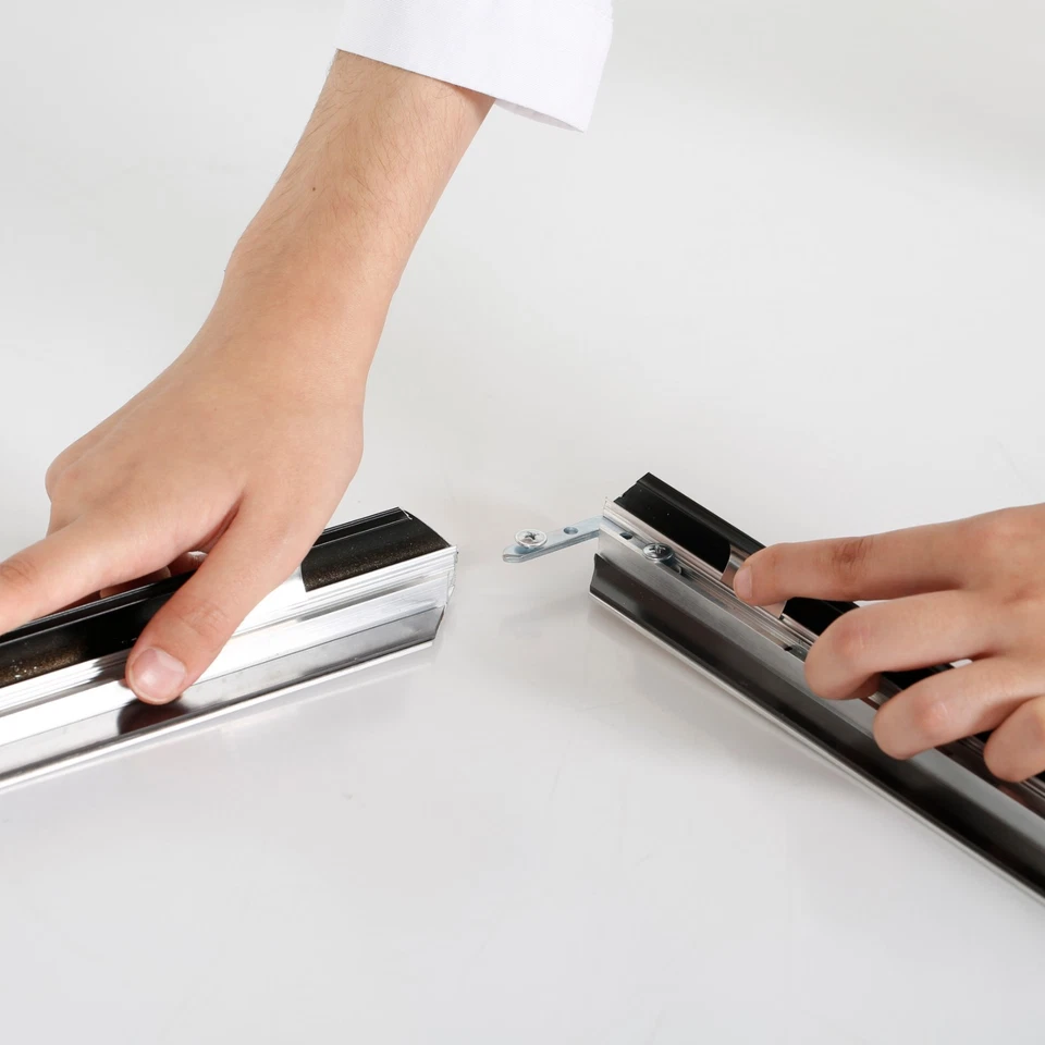 Portable Snap Poster Frame 1" Aluminum Front Loading Wall Mount 36x48 Black - Image 3 of 4