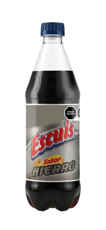 Paquete De 10 Refrescos Escuis Sabor Hierro 600ml C/u