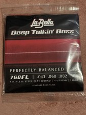 La Bella 760FL Deep Talkin' Bass Flatwound Bass Strings - Light Short Scale
