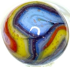 JABO/DAS BEAUTIFUL LOOKING MARBLE WITH A LOT OF XTRA STUFF SWIRLED MIB .67" M668