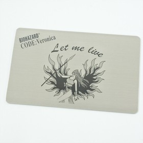 BIOHAZARD Resident Evil CODE VERONICA Limited Rockfort Prison Metal Plate 5167
