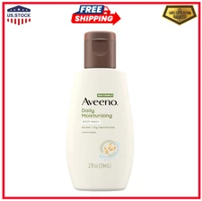 Aveeno Daily Moisturizing Body Wash for Sensitive Skin + Prebiotic Oat, 2 fl. oz