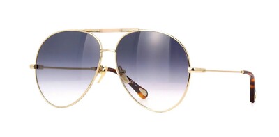 Chloé CH0113S Gold/Blue Shaded (001) Sunglasses | eBay display picture 1
