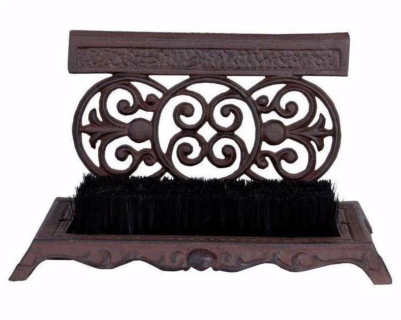 ESSCHERT DESIGN Schuhschaber-Fußabtreter-Schuhbürste mit Bürste LH 53