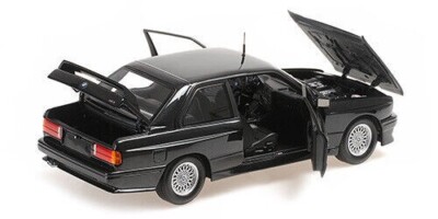 1/18 BMW 3 Series M3 (E30) 1987 Black Die-cast Model Car by
