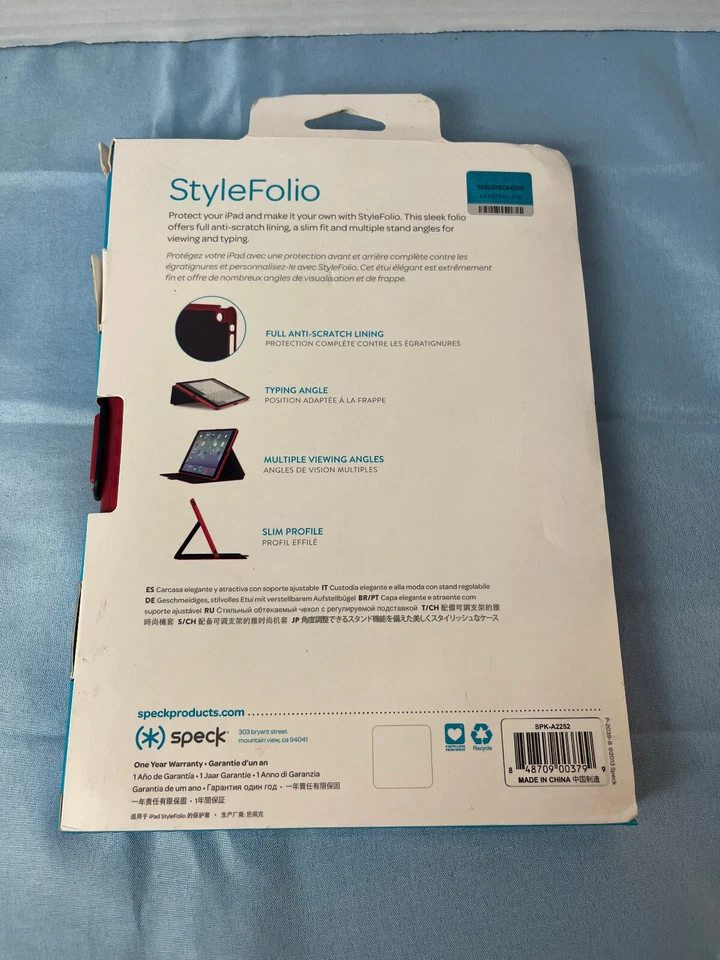 Speck IPAD AIR Style Folio Red Cover Case Adjustable New NIP - Image 3 of 3