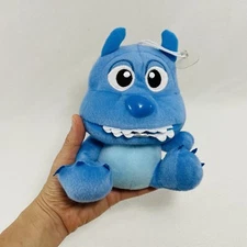 Blue Monster Plush Hangtag Hang Keychain Sticky Attachment Suction Cup Toy Doll