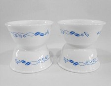 ❤️ 4 Corelle PROVINCIAL BLUE 6-oz RAMEKIN BOWLS Dessert Fruit Sauce Condiment