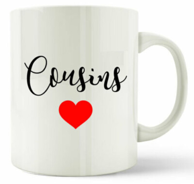 Cousin Tasse - Cousins Liebe Herz Geschenk Kaffeetasse Teetasse Cousins Weihnachtsgeschenk