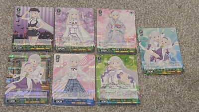 Weiss Schwarz Re:Zero Vol. 3 Various Emilia Cards (Group of 7) Japanese Language