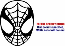 Vinyl Decal Sticker - Spiderman Mask #02 Car Truck Bumper Window Laptop Fun 7"