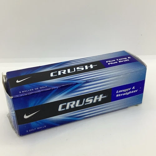 Sleeve of Nike Crush Golf Balls Rare 3 Balls In Pack TRUGREEN Advertising Logo