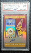 2019-20 Optic Contenders Talen Horton-Tucker Red Variation Auto /149 PSA 9 MINT!
