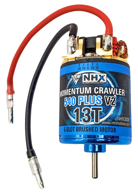 NEW NHX RC Momentum 5-Slot 540 Plus V2 13T Brushed Crawler / Cars Motor