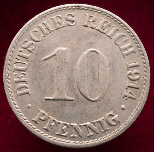 Germania 10 Pfennig 1914 A (L1309) - Foto 2 di 2