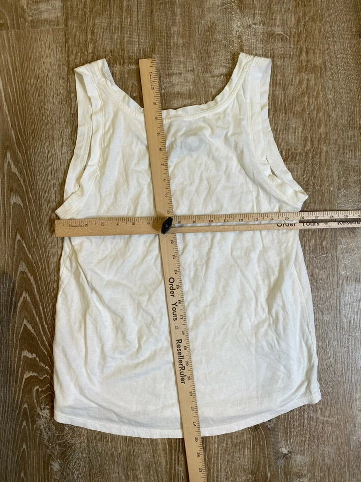 Camiseta sin mangas de baloncesto Oklahoma City blanca naranja suelta fluida marca Opolis mediana Foto 4 de 4